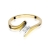 Pierścionek Diament 0,08ct żółte złoto