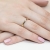 Pierścionek Diament 0,10ct żółte złoto
