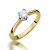 Pierścionek Diament 0,30ct żółte złoto