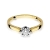 Pierścionek Diament 0,15ct żółte złoto