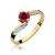 Pierścionek W084 Rubin 0,60ct żółte złoto