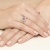 Pierścionek Ametyst 0,90ct żółte złoto