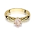 Pierścionek W074 Morganit 0,40ct żółte złoto