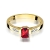 Pierścionek Rubin 0,80ct złoto