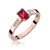 Pierścionek Rubin 0,80ct złoto