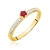 Pierścionek Rubin 0,15ct złoto