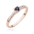 Pierścionek Szafir 0,15ct złoto
