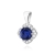 Zawieszka Szafir 0,50ct biale złoto