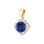 Zawieszka Szafir 0,50ct biale złoto