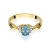 Pierścionek owalny Topaz 0,50ct złoto