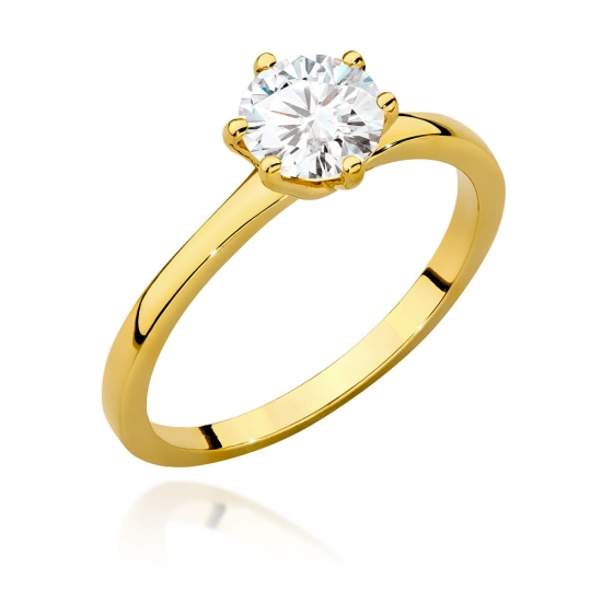 Pierścionek z diamentem naturalnym 1,0 ct