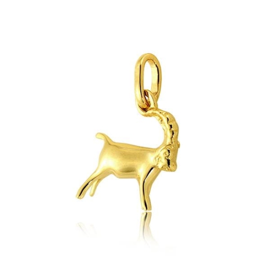 Złota zawieszka zodiak koziorożec