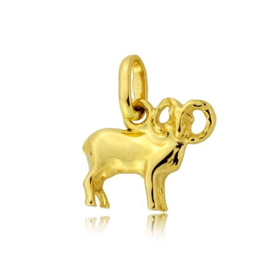 Złota zawieszka zodiak baran