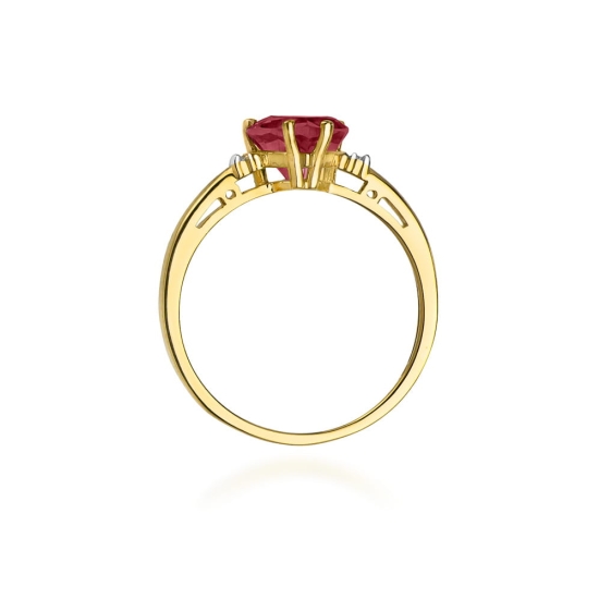 Pierścionek z Rubinem 1,7ct i diamentami naturalnymi