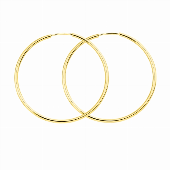 Złote kolczyki koła 35x1,20mm