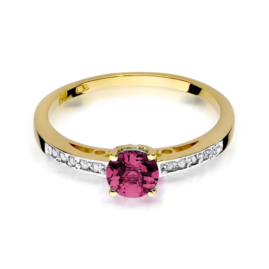 Pierścionek Rubin 0,60ct złoto