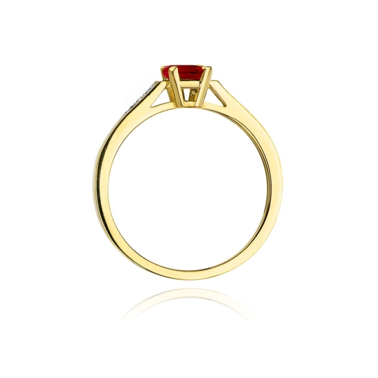 Pierścionek Rubin 0,80ct złoto
