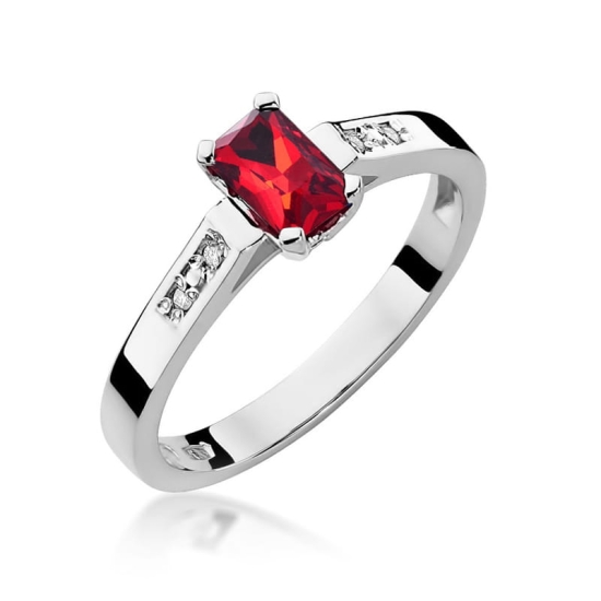 Pierścionek Rubin 0,80ct złoto