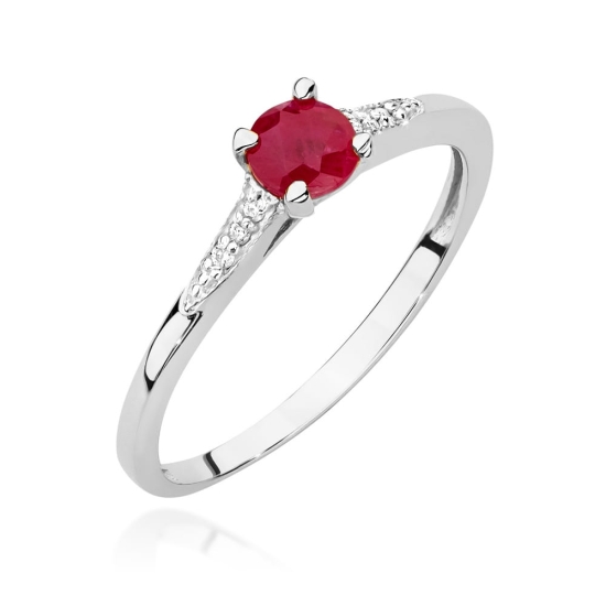 Pierścionek Rubin 0,30ct złoto