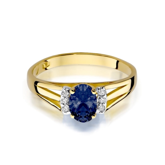 Pierścionek Szafir 0,70ct złoto