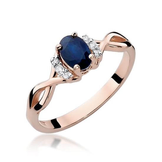 Pierścionek Szafir 0,70ct złoto