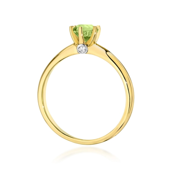 Pierścionek  Oliwin 0,60ct żółte złoto