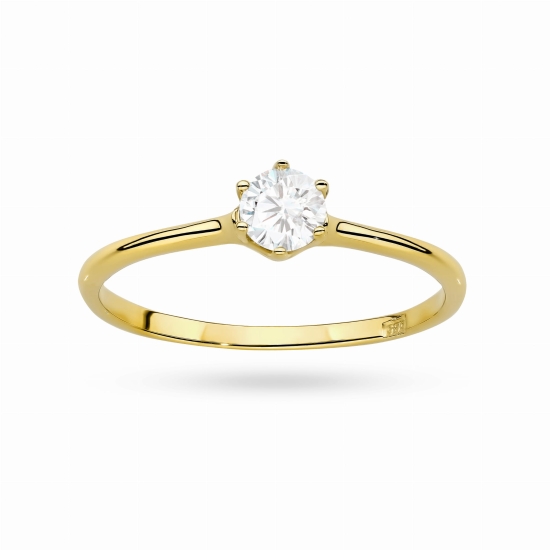 Pierścionek Diament Laboratoryjny 0,25ct złoto